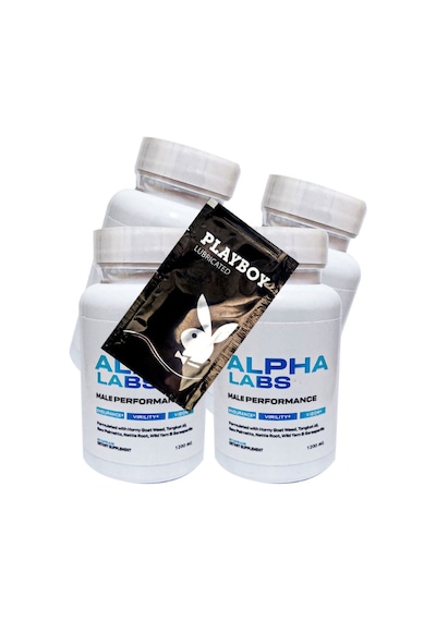 Playboy Jel + Alpha Labs Erkeklere Özel Soft Jel Formunda 60lı X 4 Adet