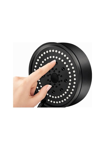 Jaguar Siyah Duş Başlığı Set Banyo Duş Başlığı Siyah Eva Diğer
