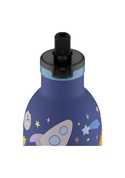 Clima Bottle Space Friends Pipetli Paslanmaz Çelik Termos 330 Ml Mor