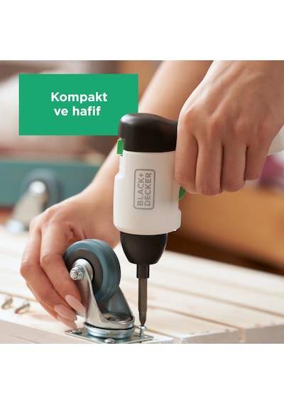 Black+Decker Reviva REVSD4C-XJ 3.6V Şarjlı Vidalama