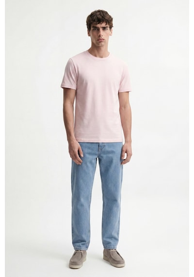 Antioch Pamuklu Erkek T-shirt Pembe