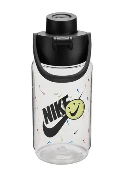 Nike RENEW RECHARGE CHUG BOTTLE 16 OZ GRAPHIC Unisex  Siyah / Şeffaf Matara