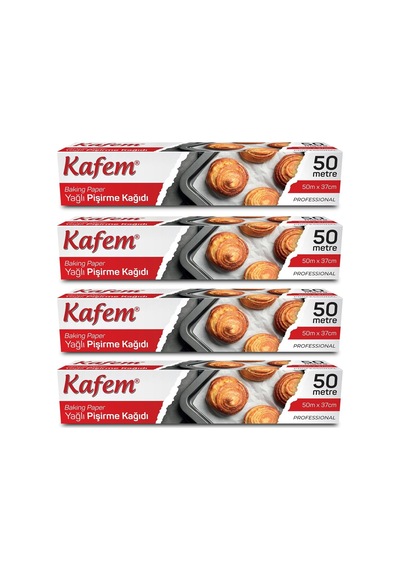 Kafem Yağlı Pişirme Kağıdı 37cm X 50m X 4 Paket Diğer