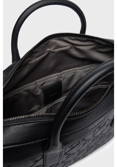 Calvin Klein Logolu Ayarlanabilir Askılı 14 İnç Çanta Lv04d3561gub1 Erkek Çanta Lv04d3561g Ub1 Siyah