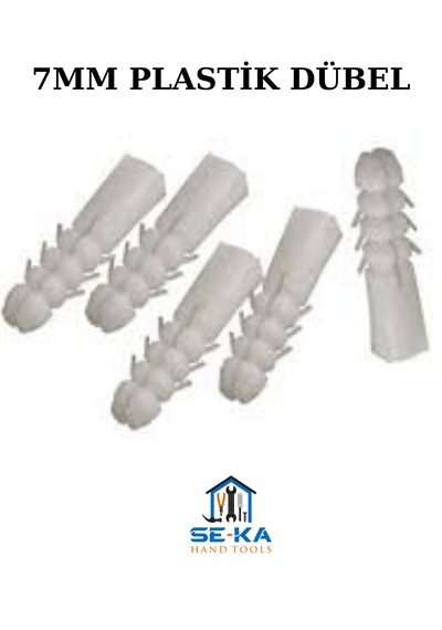 7mm Plastik Dübel 100 Adet