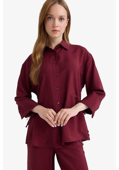 Defacto Bordo Kadın Gömlek F7187ax/br237 Bordo