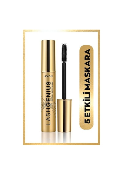 Avon Lash Genius 5 Kirpik Etkisi Maskara Blackest Black