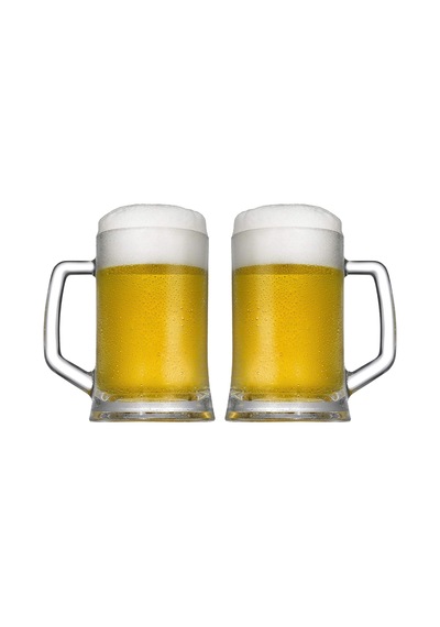 2'li Pub Kulplu Bardak 660cc Çok Renkli