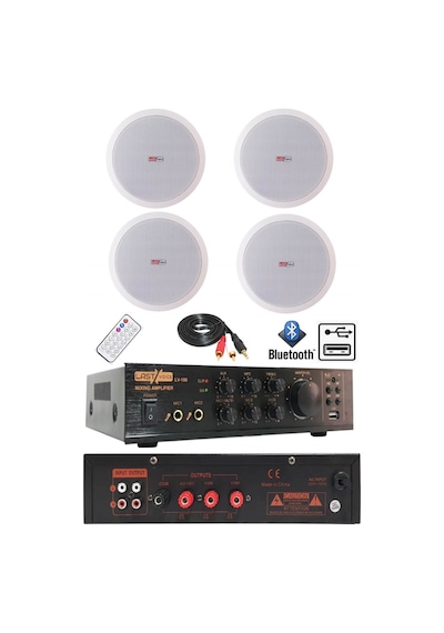 Lastvoice Tavan Hoparlör ve Anfi Ses Sistemi Soft Paket-1