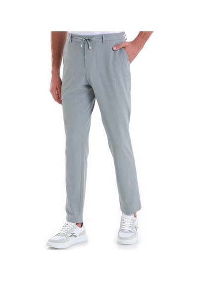 Hatemoğlu Gri Dinamik Fit Kareli Yandan Cepli Jogger Pantolon 29221024c006 140 Gri