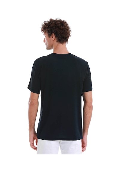 Hatemoğlu Lacivert Regular Fit Düz Bisiklet Yaka Triko Tişört 35102024c006 005 Lacivert