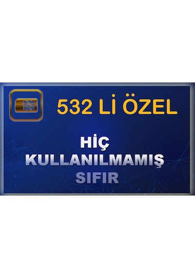 Turkcell 532 Li Hiç Kullanılmamış Özel Numara 532 170 75 96