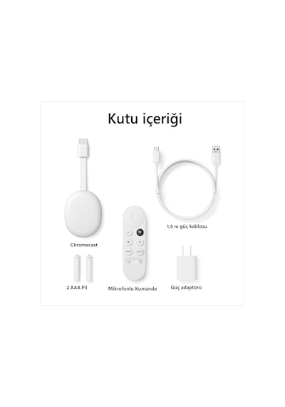 Google Chromecast Hd 2022 Beyaz