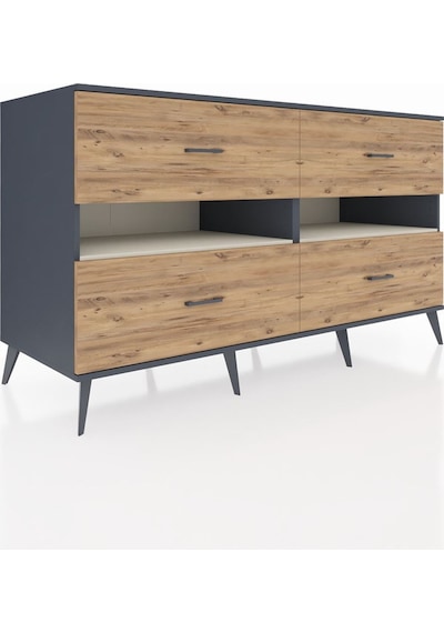 Kronos Konsol 2 Raflı 4 Çekmeceli 176x59x99 Antrasit-aytaşı/çam Aytası/atlas Çam - Antrasıt Kronos Konsol 2 Raflı 4 Çekmeceli 176x59x99 Antrasit-aytaşı/çam Aytası/atlas Çam - Antrasıt