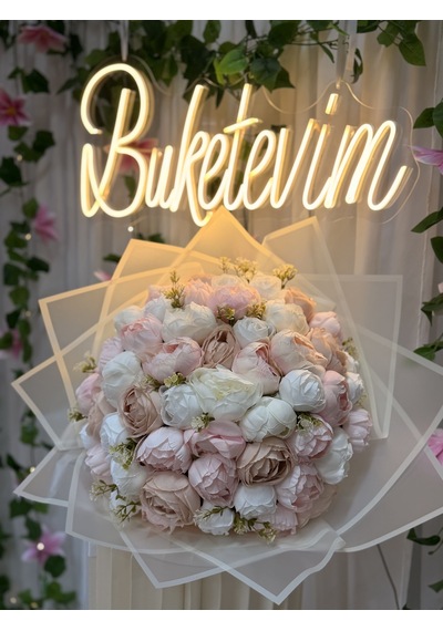 61'li Pudra Şakayık Buketi Diğer