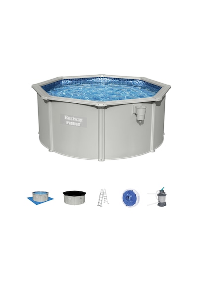 Bestway 56566 Hydrium Çelik Duvarlı Prefabrik Yer Üstü Havuz Seti 3,05m X 1,22 M