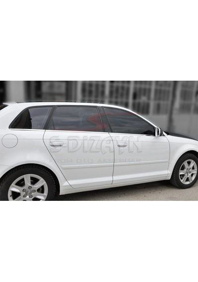 S-Dizayn  Audi A3 Krom Cam Çıtası 6 Prç 2004-2012