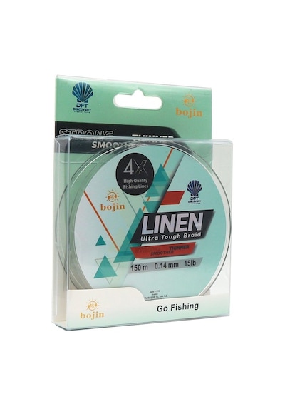 DFT Bojin 4X Linen İp Misina 0.14 mm  150 m  Yeşil