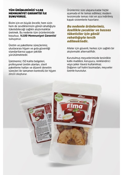 Kurutulmuş Elma Dilimleri 30 G