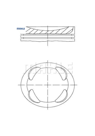 Piston Segman 77,00mstd. 208-308-mini 1.6 16v/ep6