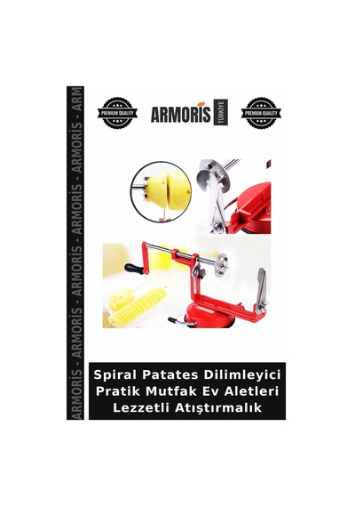 Spiral Patates Dilimleyici Pratik Mutfak Ev Aletleri Lezzetli Atıştırmalık Çok Renkli