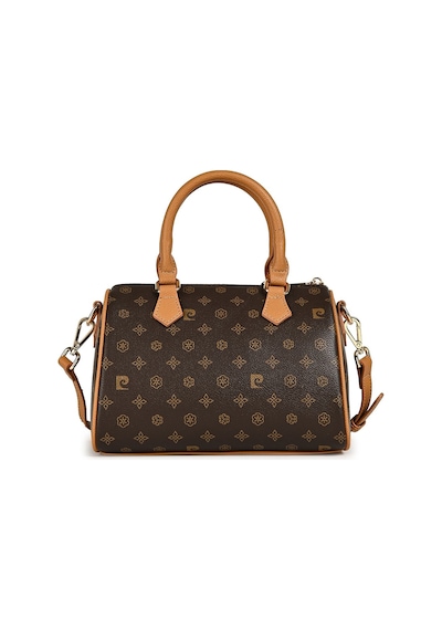 Pierre Cardin 05pc26y106171 Monogram Desenli Siyah Ayarlanabilir Askılı Kadın Omuz Çantası Kahve