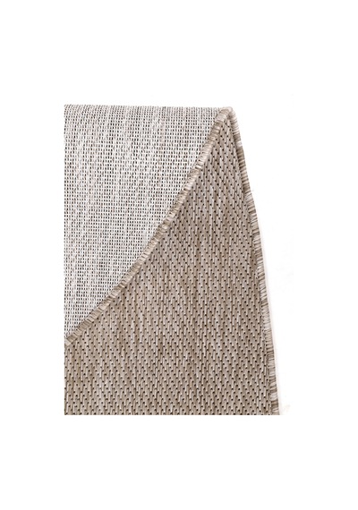 Konfor Halı Tema 9040 Bej Sisal Hasır İç Dış Mekan Kilim Dekoratif Bahçe Balkon Salon Halısı Bej