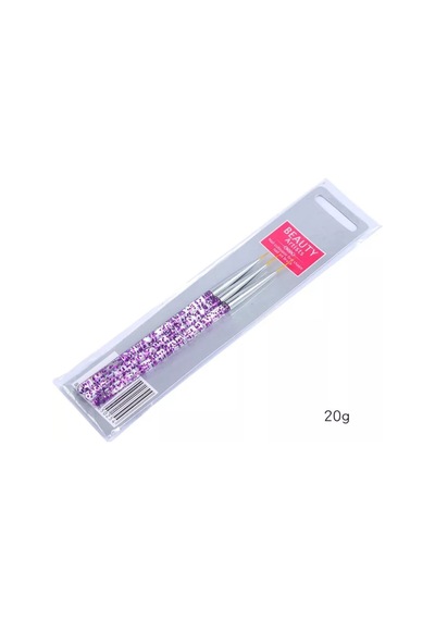 Nail Art Çizim Fırça Seti Mor