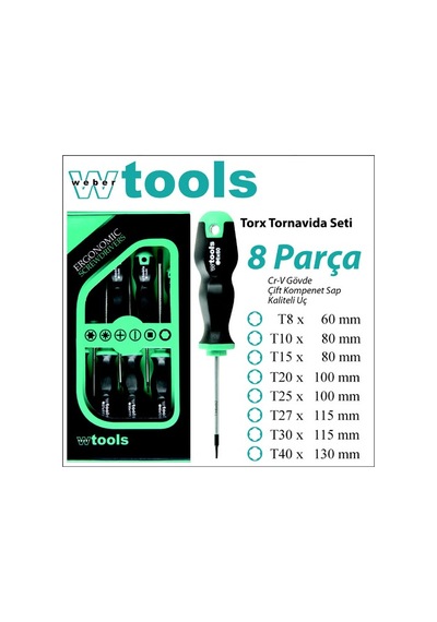 Weber Tools Torx Torn Seti 8 Parça