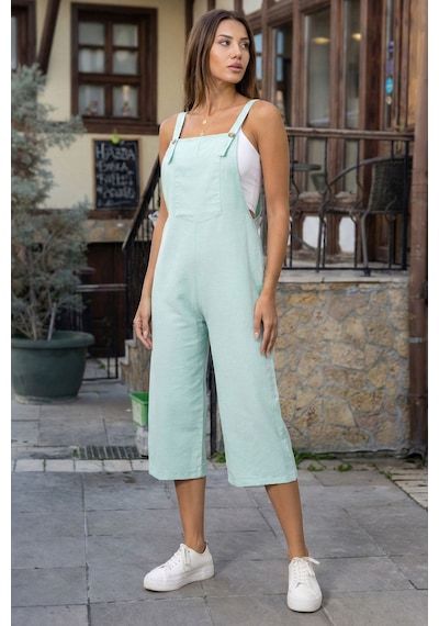 Armonika Kadın Açık Mint Bahçıvan Tulum Arm-20k001117