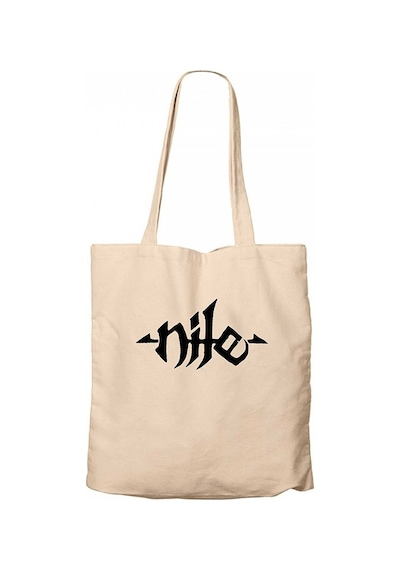 Nile Logo Krem Kanvas Bez Çanta Krem