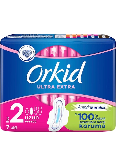 Orkid Ultra Extra Koruma Hijyenik Ped Uzun 5 x 7'li