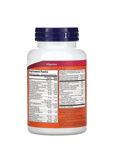 Now Foods Adam Superior Men's Multi Vitamin + Test 90 Veg Caps