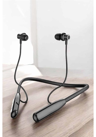 Boyun Askılı Bluetooth Kulaklık Uzun Şarj Süreli Dijital Göstergeli Kablolu Mh-hs7233-3252