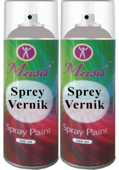 Vernik Sprey 200 Ml 2 Adet Akrilik Vernik Kalıcı Şeffaf Koruma İç Ve Dış Mekan Çizilmeye Karşı Dayanıklı Kalıcı