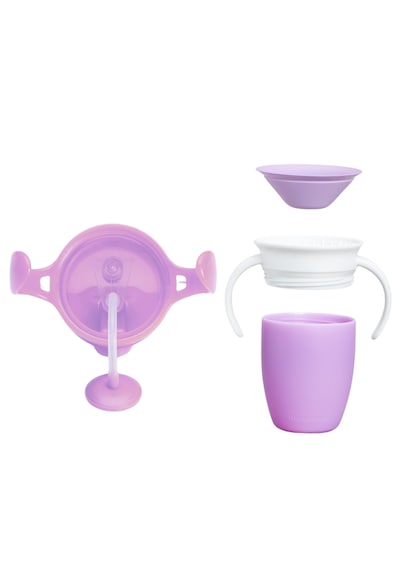 Munchkin Tıklama Kilitli Uçlu Alıştırma Bardağı 6ay+,207ml,mor +m Mor