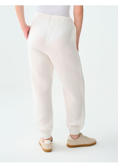 LOFT Regular Fit Kadın Pantolon Lf2031406 Q1.v1 Beyaz