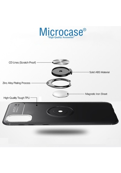 Microcase Galaxy A71 Focus Serisi Yüzük Standli Kilif 409599009