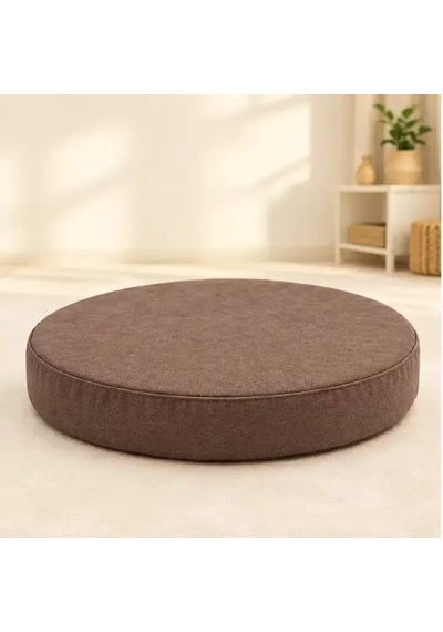 Yuvarlak Blok Minder 40 40 7 Cm Kahve