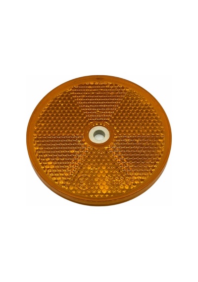 Yuvarlak Reflektör Delikli Turuncu 8 Cm N11.180