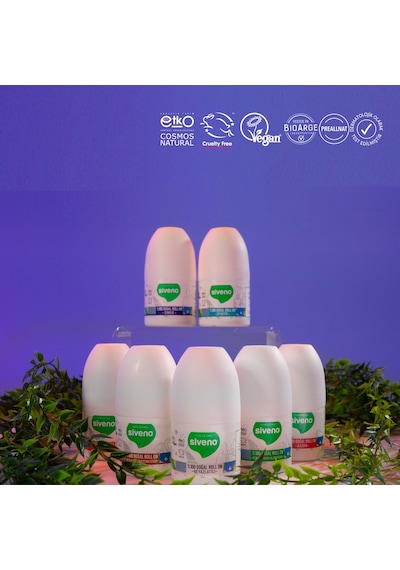 Siveno %100 Doğal Roll On Erkek Deodorant Ter Kokusu Önleyici Bitkisel Leke Bırakmayan Vegan 50 ML