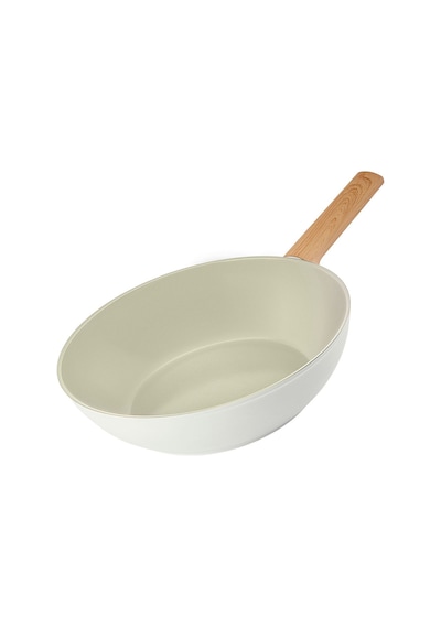 Karaca x Refika Swiss Crystal Almond Cream 28 Cm Wok Tava Ind