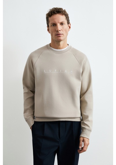 Lufian Cooper Erkek Sweatshirt 112030198 Bej
