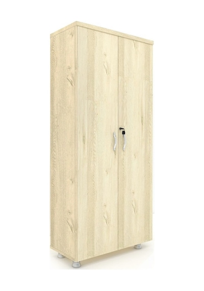 Modüler Dünyası Tam Kapak Kitaplık Dosya Dolabı Meşe - 80X38X188 Meşe