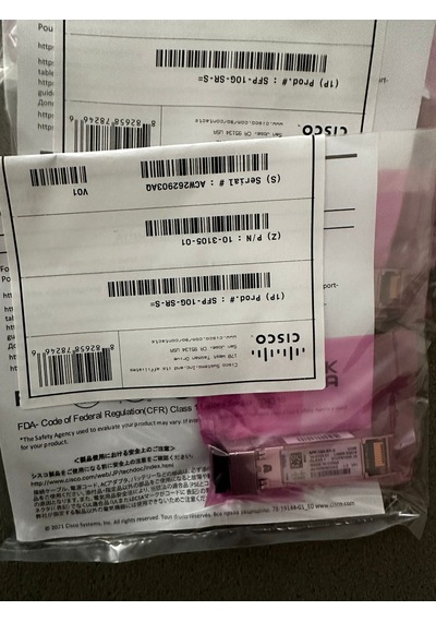 Cisco Sfp-10g-sr-s, 10gbase-sr Sfp Module, Enterprise-class Trans