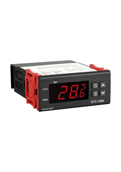Stc-1000 Sıcaklık Termostatı 220v 10a 110v-220v Isıtıcı Soğutucu Dijital Ekran 10k Ntc Sıcaklık Sens