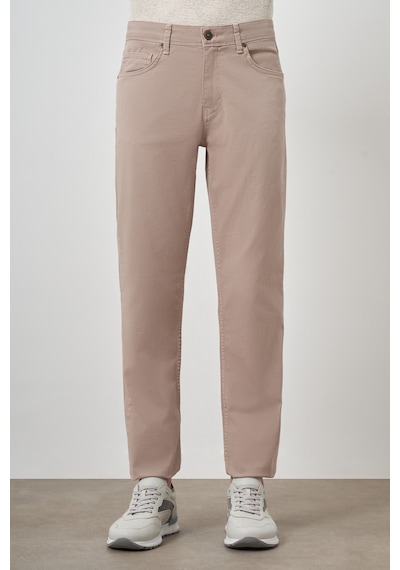 Morven Erkek Bej Pamuk 5 Cep Dynamic Fit Jean Kot Pantolon 25ms003039653 Bej
