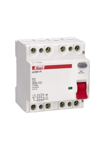 Himel Kaçak Akım Koruma - 4x80a - 300 Ma - Hdb6vr480tc