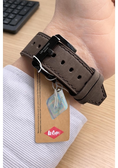 Lee Cooper Deri Kordon İç Fonksiyonları Aktif 5 Atm Suya Dayanıklı Erkek Kol Saati Elc.08331.642 Siyah