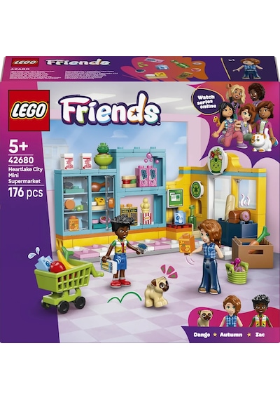 LEGO® Friends Heartlake Şehri Marketi 42680 - 5 Yaş ve Üzeri Çocuklar için Minifigür İçeren Yaratıcı Oyuncak Yapım Seti(176 Parça)